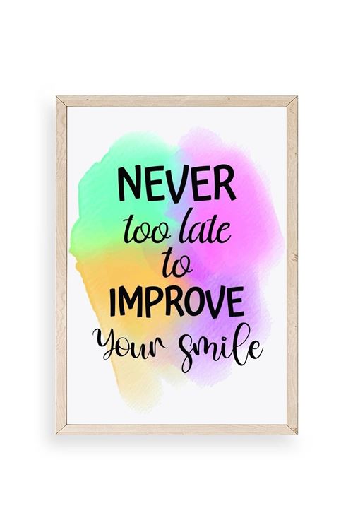 Motto Ahşap Çerçeveli Tablo 30 x 42