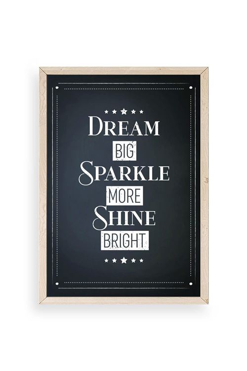 Motto Ahşap Çerçeveli Tablo 50 x 70