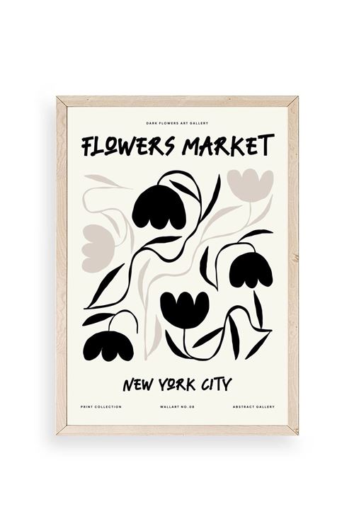 Çiçek Ahşap Çerçeveli Tablo 30 x 42