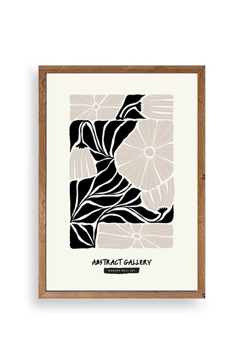 Çiçek Ahşap Çerçeveli Tablo 50 x 70