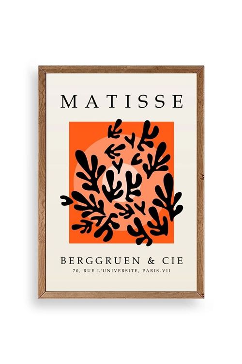 Yapraklar Ahşap Çerçeveli Tablo 30 x 42