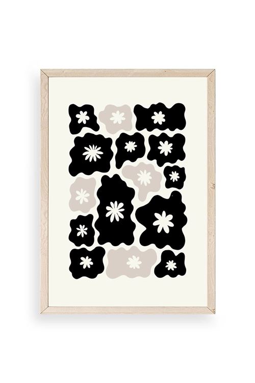 Çiçek Ahşap Çerçeveli Tablo 50 x 70