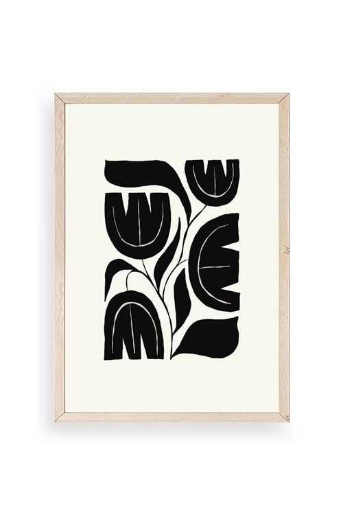 Çiçek Ahşap Çerçeveli Tablo 17 x 23