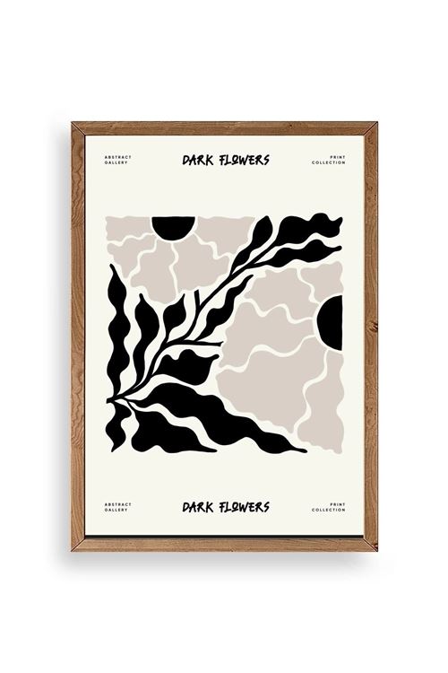 Çiçek Ahşap Çerçeveli Tablo 17 x 23