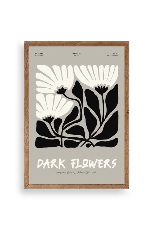 Çiçek Ahşap Çerçeveli Tablo 17 x 23