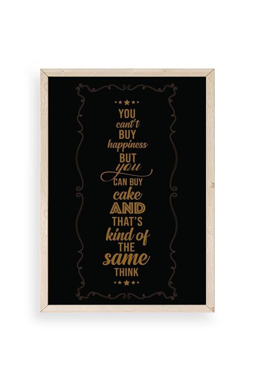 Modern Ahşap Çerçeveli Tablo 30 x 42