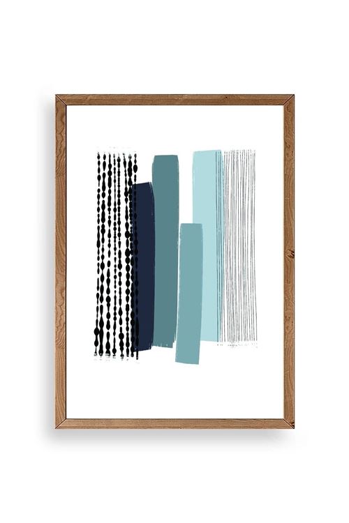 Modern Ahşap Çerçeveli Tablo 50 x 70