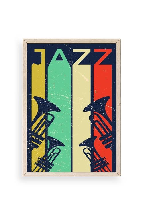 Jazz Ahşap Çerçeveli Tablo 23 x 30