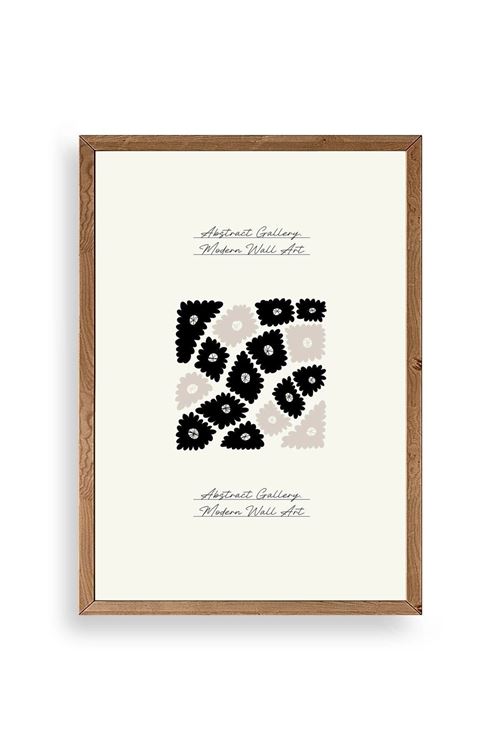 Çiçek Ahşap Çerçeveli Tablo 30 x 42