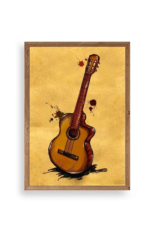 Keman Ahşap Çerçeveli Tablo 50 x 70