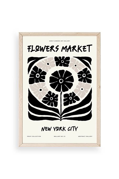 Soyut Ahşap Çerçeveli Tablo 50 x 70