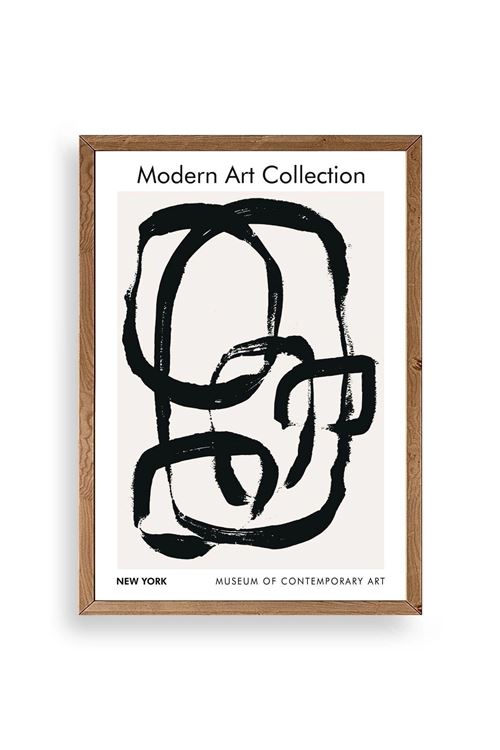 Modern Ahşap Çerçeveli Tablo 50 x 70