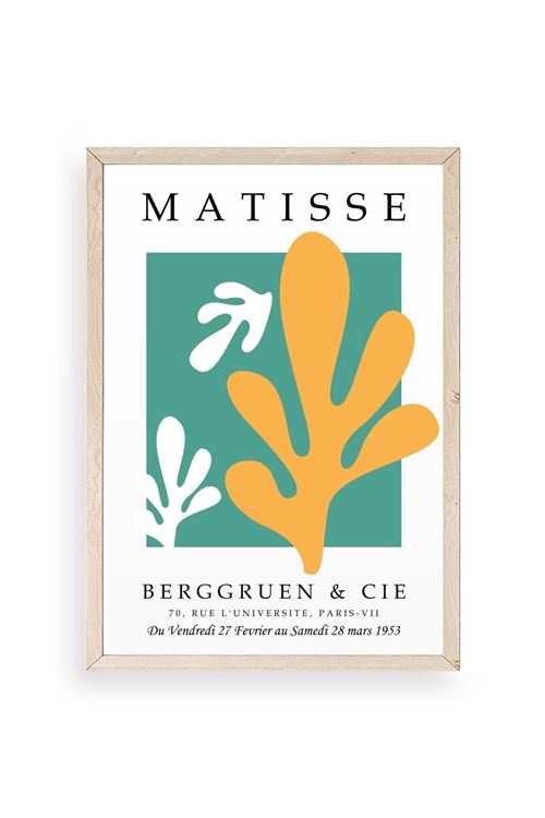 Soyut Ahşap Çerçeveli Tablo 23 x 30