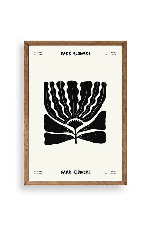 Çiçek Ahşap Çerçeveli Tablo 17 x 23