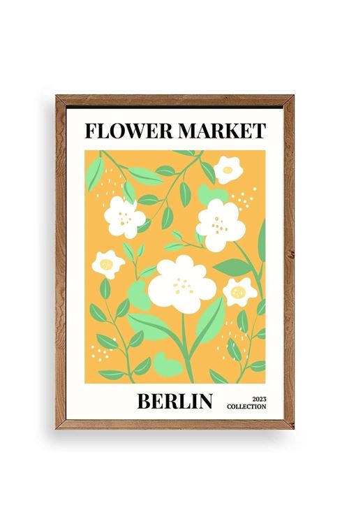 Çiçek Ahşap Çerçeveli Tablo 23 x 30