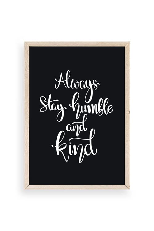 Motto Ahşap Çerçeveli Tablo 50 x 70