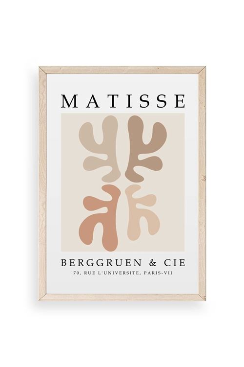 Soyut Ahşap Çerçeveli Tablo 50 x 70