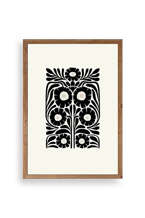 Çiçek Ahşap Çerçeveli Tablo 23 x 30