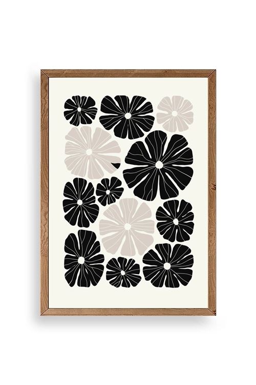 Çiçek Ahşap Çerçeveli Tablo 30 x 42