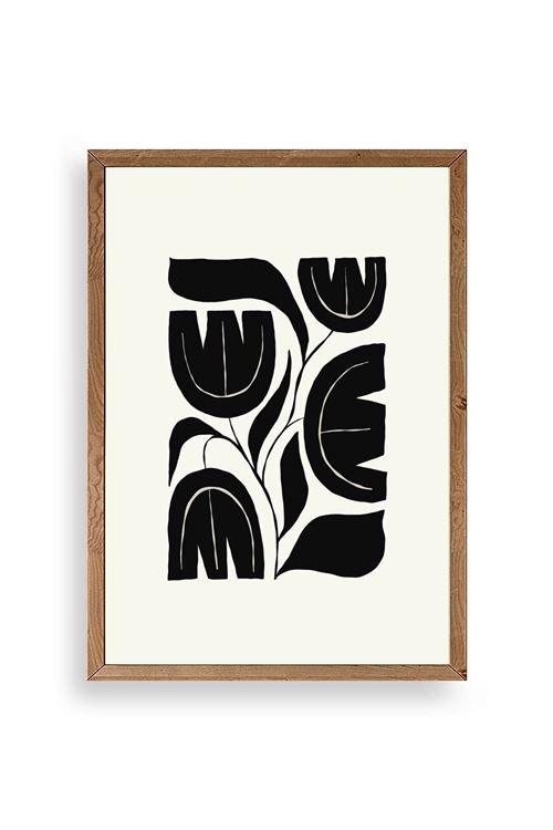 Çiçek Ahşap Çerçeveli Tablo 23 x 30