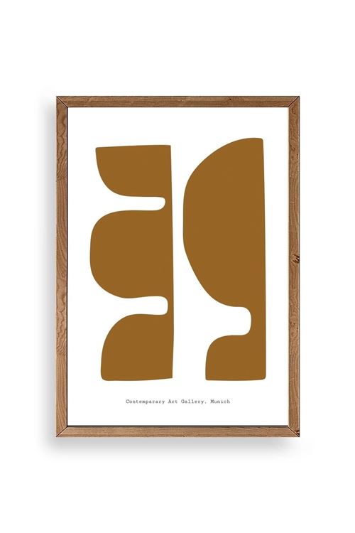 Soyut Ahşap Çerçeveli Tablo 17 x 23