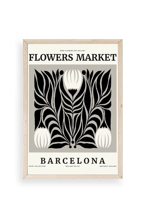 Çiçek Ahşap Çerçeveli Tablo 23 x 30