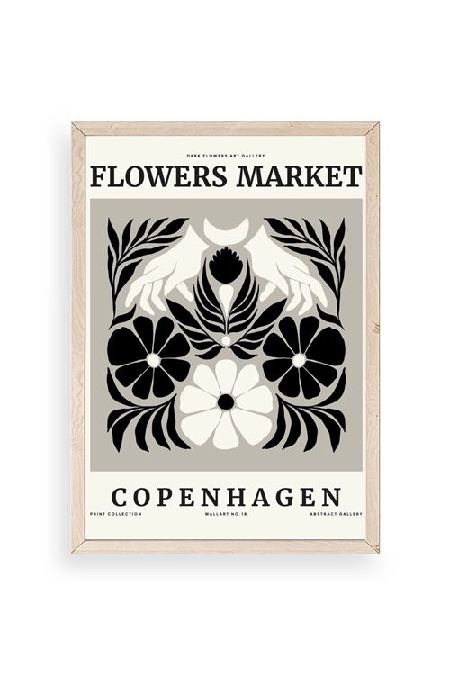 Çiçek Ahşap Çerçeveli Tablo 17 x 23