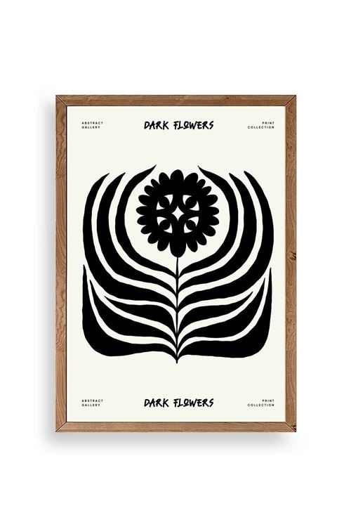 Soyut Ahşap Çerçeveli Tablo 23 x 30