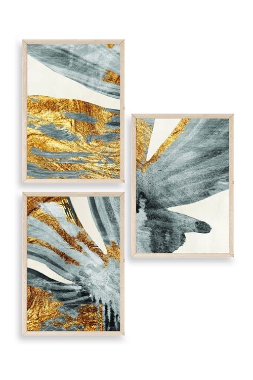 Soyut Ahşap Çerçeveli Tablo 17 x 23