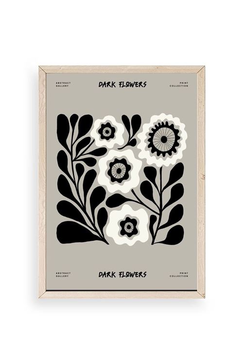 Çiçek Ahşap Çerçeveli Tablo 50 x 70