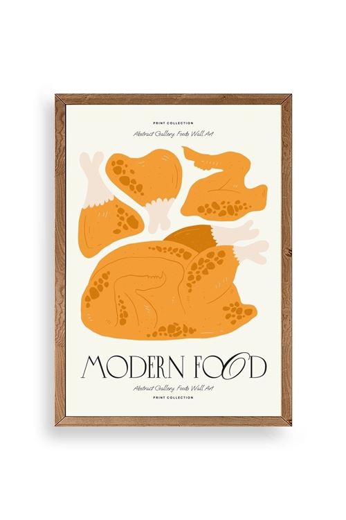 Tavuk Ahşap Çerçeveli Tablo 17 x 23