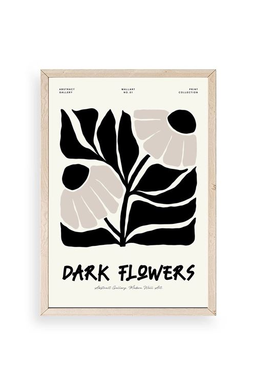 Çiçek Ahşap Çerçeveli Tablo 17 x 23