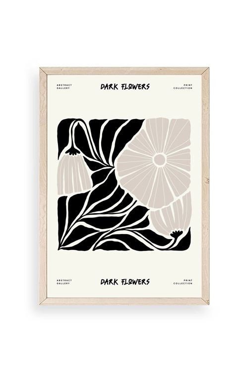 Çiçek Ahşap Çerçeveli Tablo 17 x 23