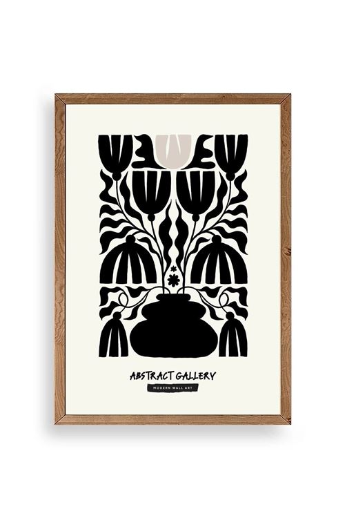 Çiçek Ahşap Çerçeveli Tablo 30 x 42