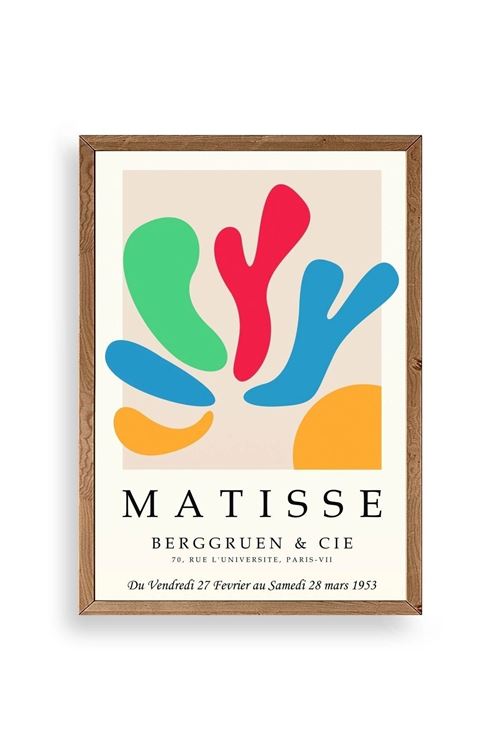 Modern Ahşap Çerçeveli Tablo 30 x 42