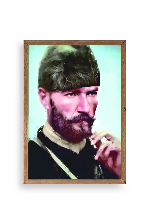 Atatürk Ahşap Çerçeveli Tablo 17 x 23
