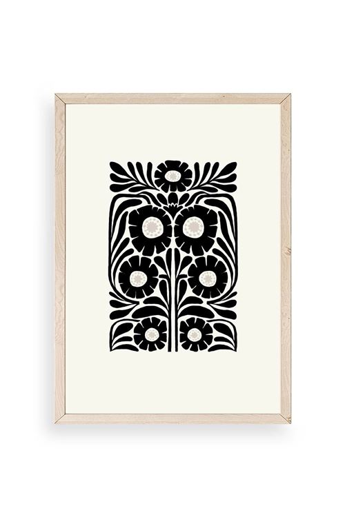 Çiçek Ahşap Çerçeveli Tablo 50 x 70