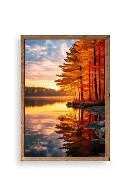 Manzara Ahşap Çerçeveli Tablo 50 x 70