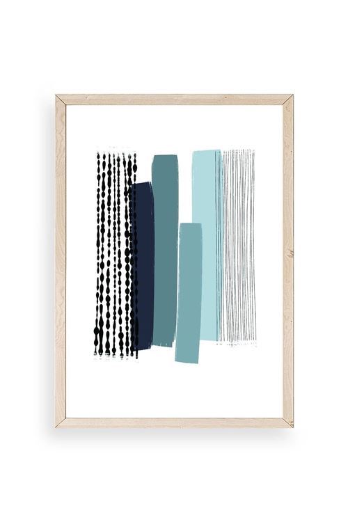 Modern Ahşap Çerçeveli Tablo 23 x 30