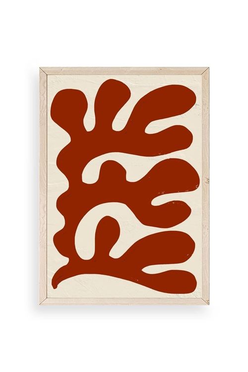 Soyut Ahşap Çerçeveli Tablo 23 x 30