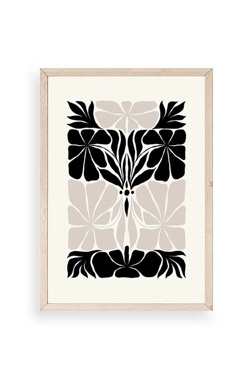 Çiçek Ahşap Çerçeveli Tablo 50 x 70