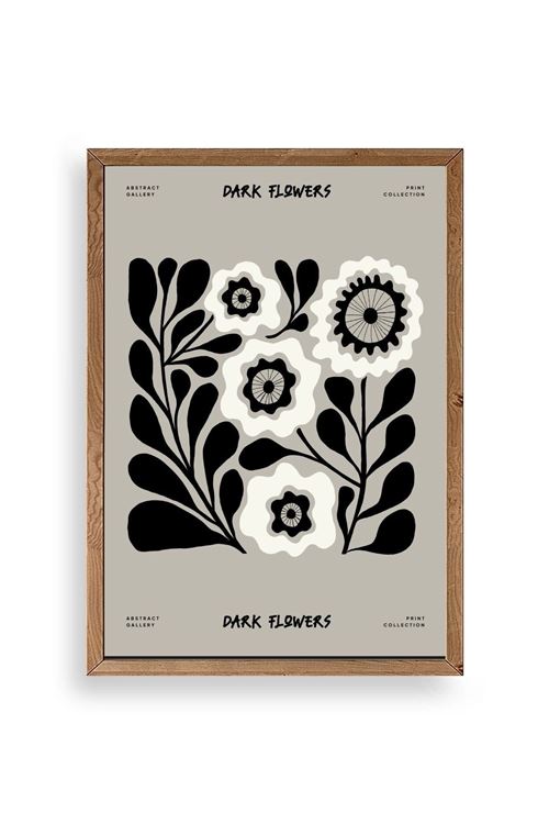 Çiçek Ahşap Çerçeveli Tablo 50 x 70