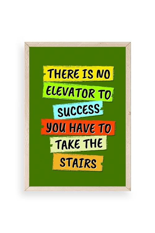 Motto Ahşap Çerçeveli Tablo 17 x 23