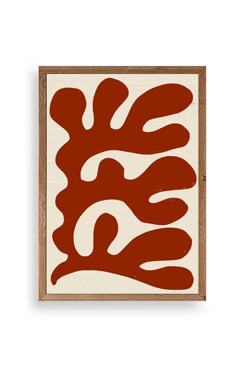 Soyut Ahşap Çerçeveli Tablo 23 x 30