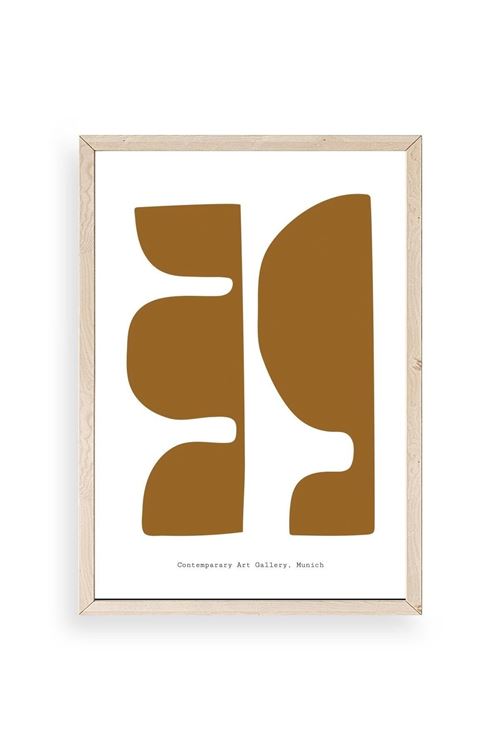 Soyut Ahşap Çerçeveli Tablo 23 x 30