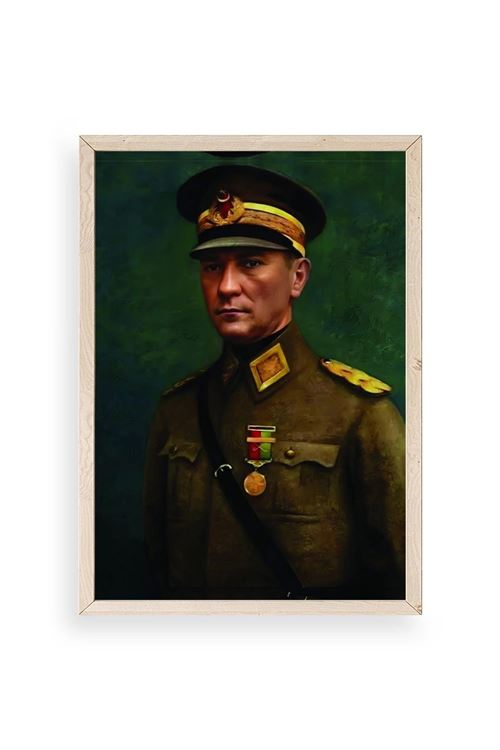 Atatürk Ahşap Çerçeveli Tablo 23 x 30