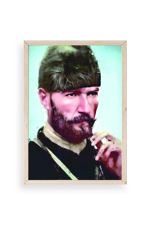 Atatürk Ahşap Çerçeveli Tablo 17 x 23