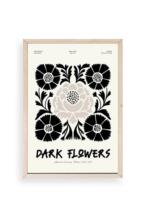 Çiçek Ahşap Çerçeveli Tablo 17 x 23