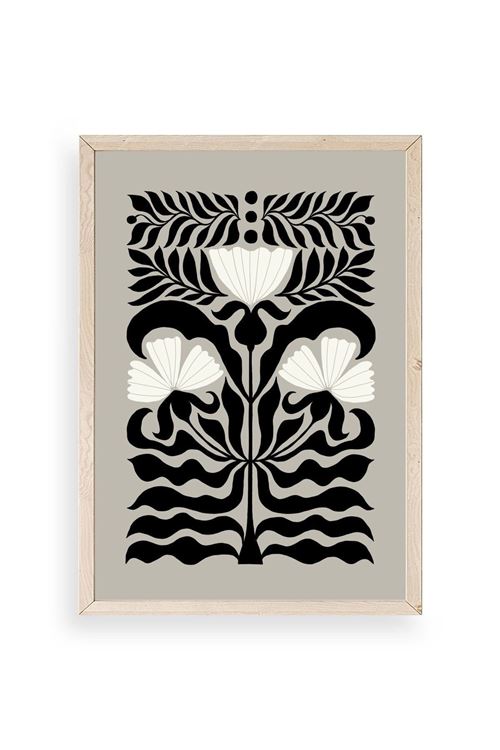 Çiçek Ahşap Çerçeveli Tablo 23 x 30