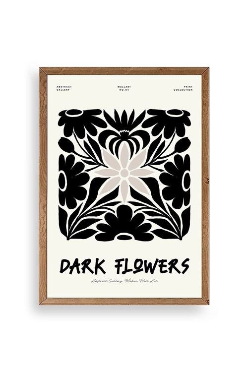 Çiçek Ahşap Çerçeveli Tablo 30 x 42